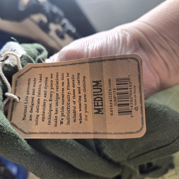 Natural Life Carly olive drab green overalls jumpsuit new - Picture 6 of 10